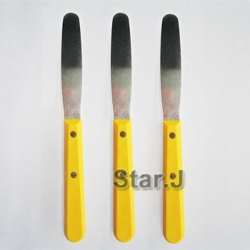 3 - pcs dental lab metal blade spatula instrument - new for sale
