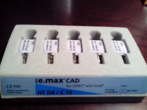 e.max CAD HT D4/C14 4PCS AND HT C2/C14 1