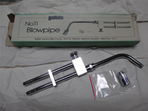 Buffalo Dental NO.11 Air &amp; Gas Blowpipe Torch with a # 1 nozzle NEW OLD STOCK