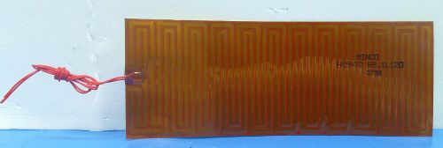 Minco kapton (polymide) flexible thermofoil heater hk5470: 12vdc, 8.1? , 17.78w for sale
