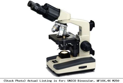 Unico binocular, wf10x,4x m250 microscope for sale