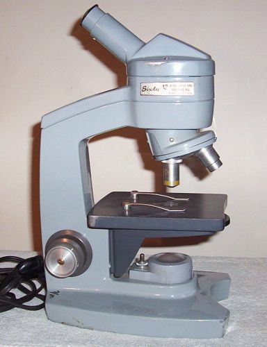 American Optical Corporation Microscope Sixty with Two Spencer Lenses USA