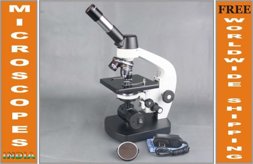 2000x high power led microscope w 100x oil semi plan objective movable condenser for sale