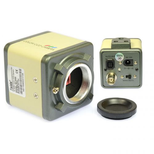 Digital industry ccd microscope 800 tvl camera bnc color video c cs lens adapter for sale