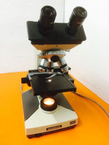 Olympus ch2 chs binocular microscope chs. 10x, 40x, 100x objectives. ch-bi45-2 for sale