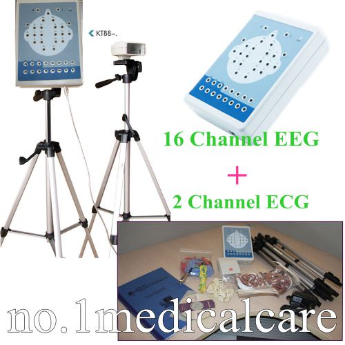 Kt88-1018 eeg 16 channel digital eeg and mapping system + 2 ch ecg+ sw, ce for sale