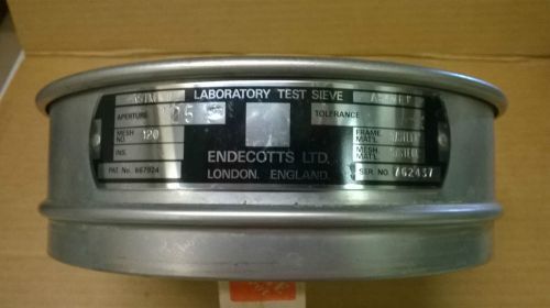Endecotts Sieve 125 Micron Aperture/ #120 Mesh, Stainless Steel Mesh and Frame