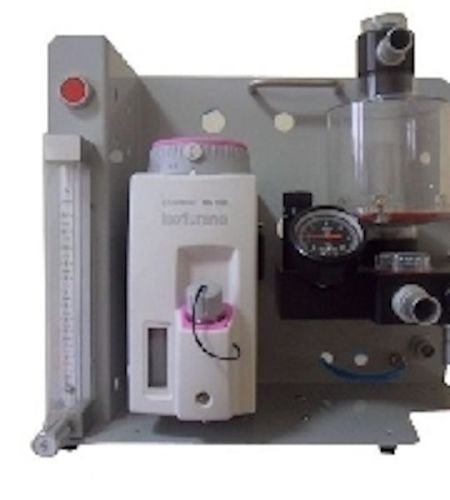Veterinary anesthesia machine with vaporizer, table top or with trolley