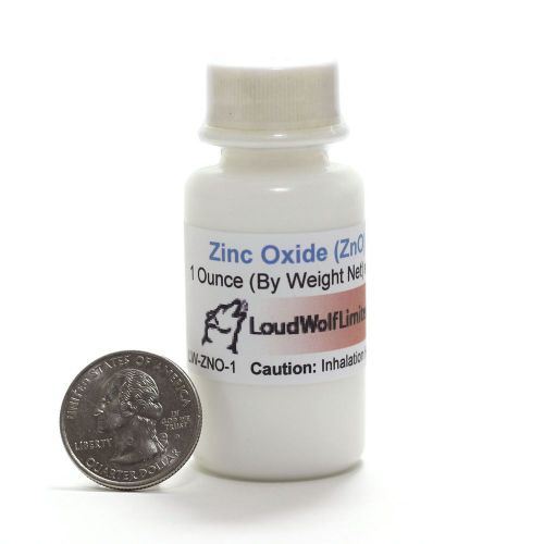 Zinc oxide  ultra-pure (99.99%)  fine powder  1 oz  ships fast from usa for sale