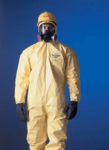 QC127SYL2X00 DuPont 2X Yellow Tychem QC Chemical Protection Coveralls. (5 Each)