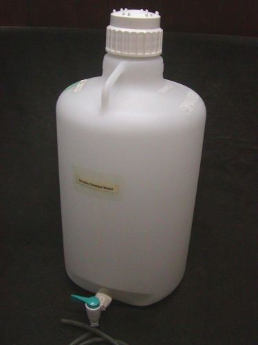 25 Liter Nalgene Lab Bottle, Water Storage w/Spigot   LOOK!!!