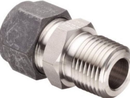 10 Parker 4-4 FBZ-SS CPI male connector, 316SS, 1/4&#034; tube fitting x 1/4&#034; MNPT