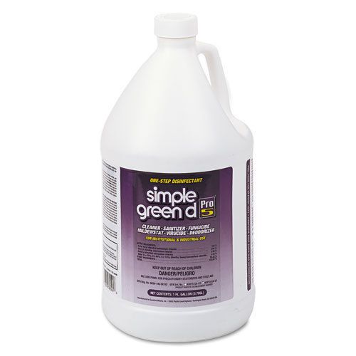 Simple green pro 5 one step disinfectant, 1 gal. bottle, ea - spg30501 for sale