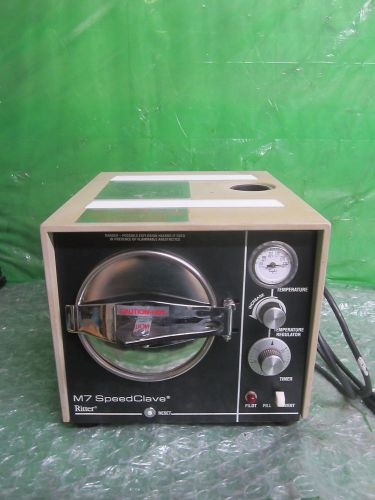 Ritter m7 speedclave autoclave (parts or not working) for sale