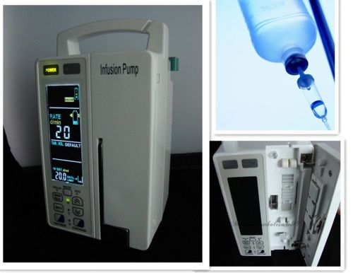 New Version LCD Medical Infusion Pump with alarm ml/h or drop/min IV &amp; KVO - CE+