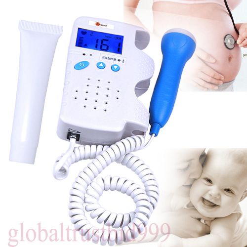 Ce pocket fetal doppler baby heart rate monitor fhr 2mhz probe pregnancy fetus for sale