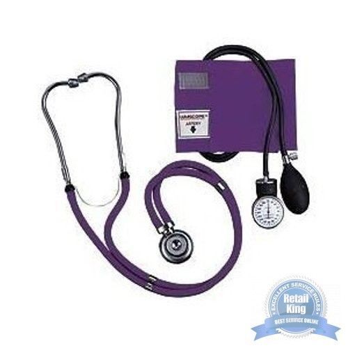 Lumiscope Purple Blood Pressure And Stethoscope Kit NEW