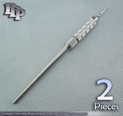 2 Pieces Of Scalpel Handle Adjustable Dental DDP Instruments