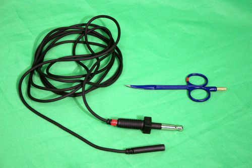 Pilling Weck CC-9 Monopolar Insulated Scissors w/ Monopolar Cable