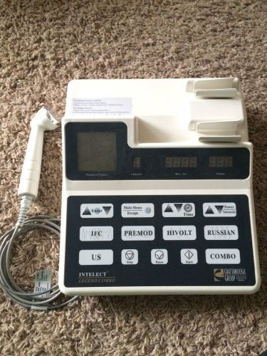 Chattanooga intelect legend combo, 2 channel therapy ultrasound for sale