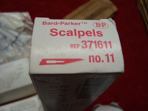 Box of 10, bard-parker 371611 no. 11 scalpels disposable. for sale