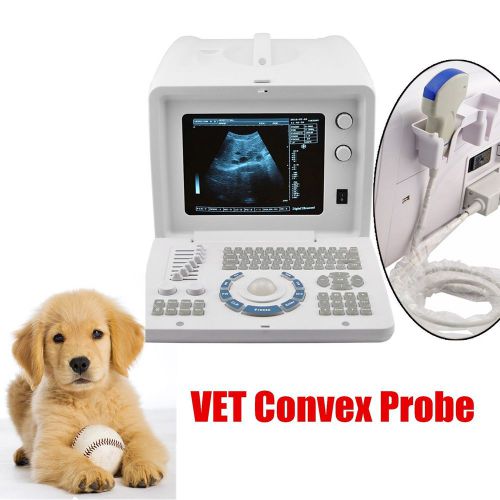 New 3d vet veterinary ultrasound scanner w convex probe optical rectal animals for sale