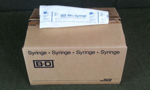 B-D 60cc Syringe ST Slip Tip Case Of 30 NEW