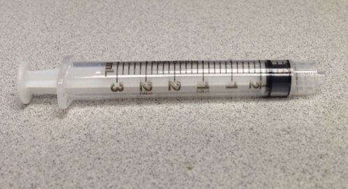 Monoject 800 3cc luer lock tip syringes 3ml sterile syringe only no needle for sale