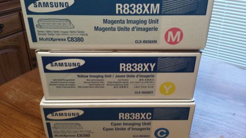 3 Genuine Samsung MultiXpress R8380(C)(Y)(M) Imaging Units