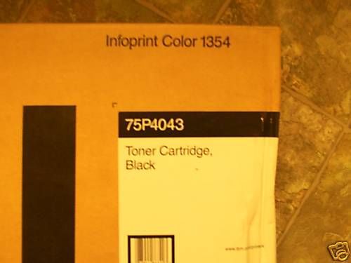 New OEM IBM 75P4043 Black Toner Cartridge Infoprint