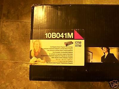 New OEM Lexmark 10B041M Magenta Toner Cartridge