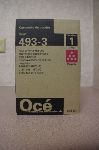 New Oce Yellow Toner, Genuine OEM, Part No. 493-2; CM3520 CM3525 CM4520 CM4525