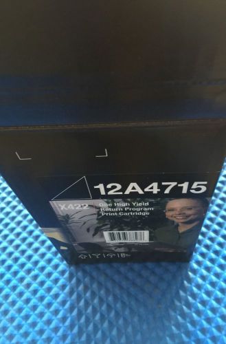 Genuine Lexmark Black Toner Cartridge - Laser - 12000 Page -LEX12A4715