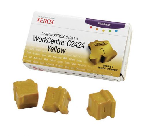 Xerox Yellow ink Cart. for Workcentre C2424 printer Pt #108R662  genuine OEM