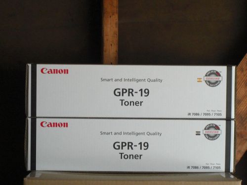 CANON GPR-19 GENUINE BLACK TONER CARTRIDGE - BRAND NEW SEALED!!! OEM CANON TONER