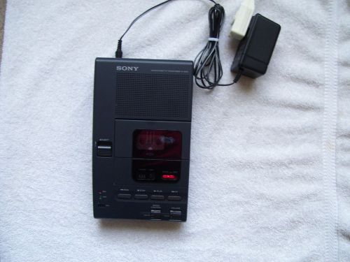 SONY Micro-Cassette TRANSCRIBER M-2000 + A/C ADAPTER WORKS! Recorder Dictation