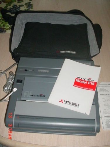 RARE Mitsubishi Portable Remote fax Acces  F15 fax 12 volt *LOOK*
