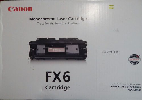 CANON FX6 (1559A002) BLK Toner Cartridge 3170 FAZ-L LASER CLASS FAX-L1000