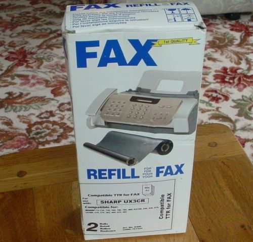 SHARP UX3CR  FAX REFILL  TWIN PACK BOXED