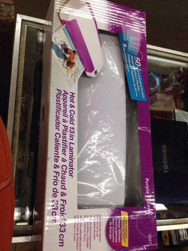 Purple Cows Hot and Cold Laminator, 13-Inch, with 50 Hot Pockets (3027) New