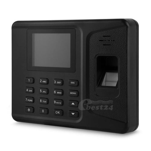 2.8&#034; screen fingerprint password attendance time clock recorder free software for sale