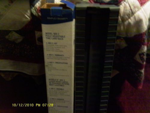 Fully Adjustable Time Card Rack