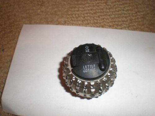 GP - 138 - IBM Selectric Typewriter Ball - LETTER GOTHIC - Font 12