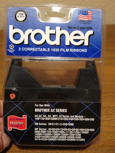 Brother 1230 1030 Typewriter Ribbon 2 Pack-New in Sealed Packaging