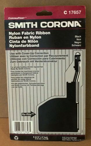 New in Package SMITH CORONA Black Nylon Fabric Corona Print Ribbon C17657