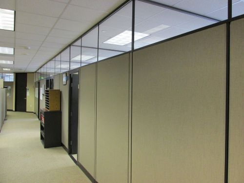 HAWORTH  EXECUTIVE FULL OFFICE/CUBICLE/MODULAR 9X12&#039;S 80&#034;H WITH DOORS
