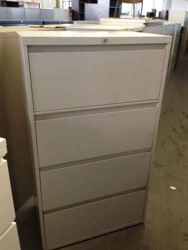 *lot of 10 4drawer lateral size files by steelcase office furn w/lock&amp;key 30&#034;w* for sale