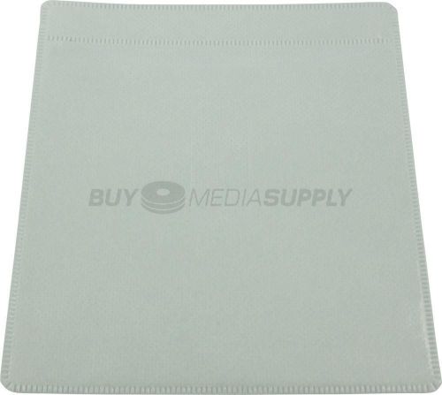 Non woven White Plastic Sleeve CD/DVD Double-sided - 4000 Pack