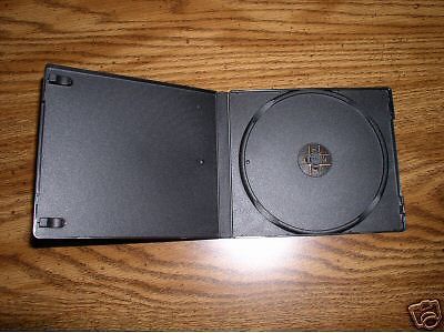 100 black standard single cd poly case w sleeve psc11 for sale
