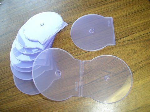 200 cd/dvd clamshell - clear - js105 purple for sale